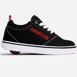 Heelys Kids Black and Red Roller Shoes size 2
